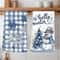 Merry Christmas Snowman Kitchen Towels Set 0