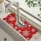 Christmas Kitchen Sink Faucet Absorbent Mat 1