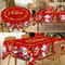 Santa Claus Christmas Tablecloth For Holiday Party Decor 0