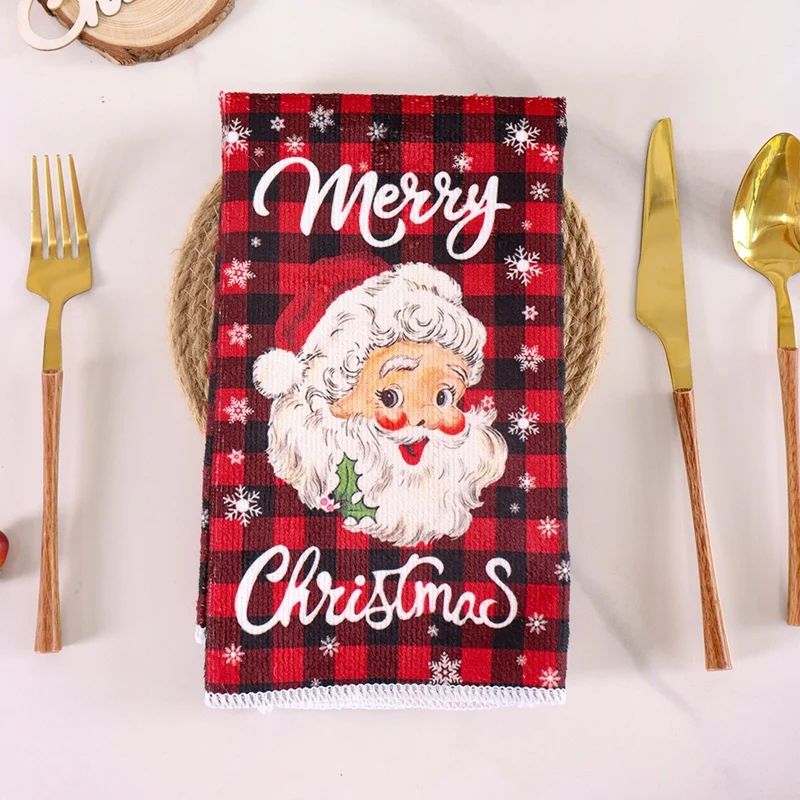 Merry Christmas Santa Kitchen Towels Set 7