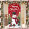 Merry Christmas Porch Door Banner Hanging Decoration 0