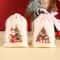 Christmas Linen Drawstring Gift Bags Set 1