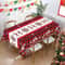 Merry Christmas PE Tablecloth Holiday Party Table Cover 3