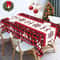 Merry Christmas PE Tablecloth Holiday Party Table Cover 4