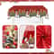 Merry Christmas PE Tablecloth Holiday Party Table Cover 6