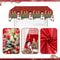 Merry Christmas PE Tablecloth Holiday Party Table Cover 6