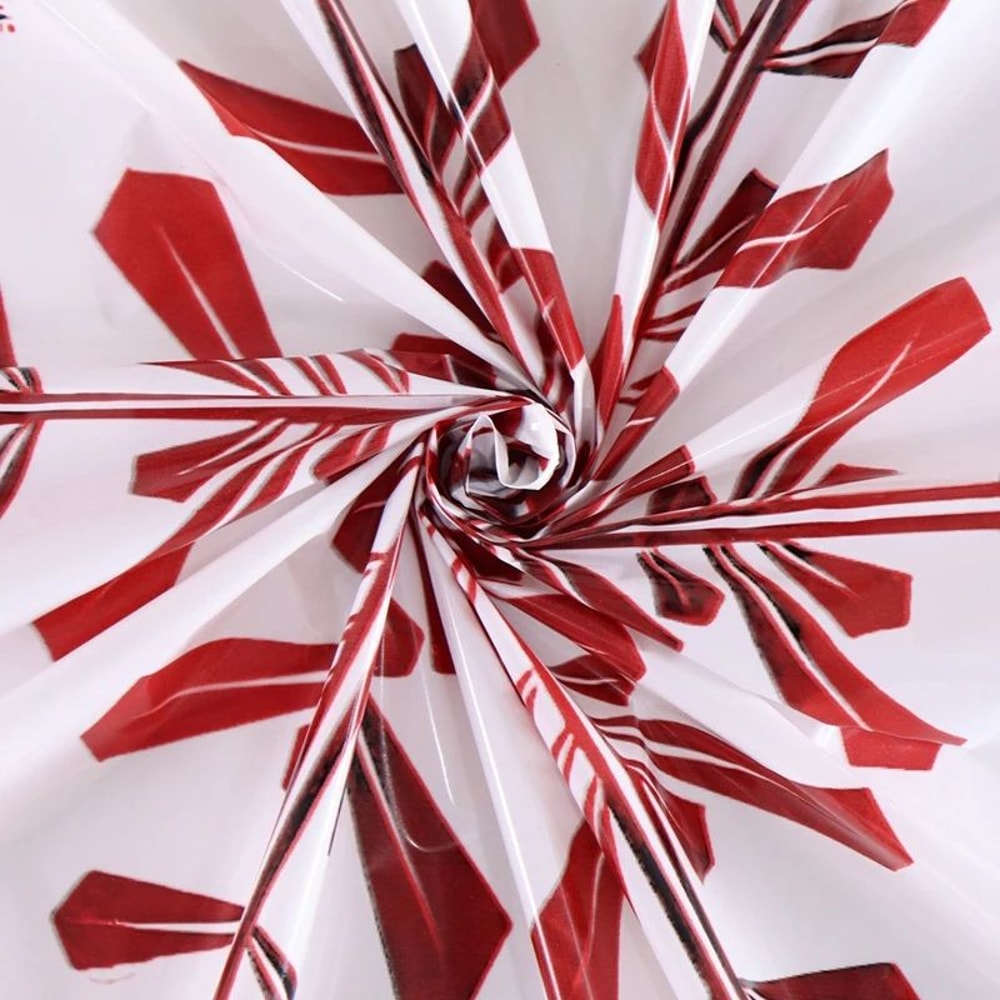 Merry Christmas PE Tablecloth Holiday Party Table Cover 7