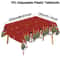 Merry Christmas PE Tablecloth Holiday Party Table Cover 9