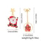 Asymmetric Santa Claus Tassel Christmas Drop Earrings 2