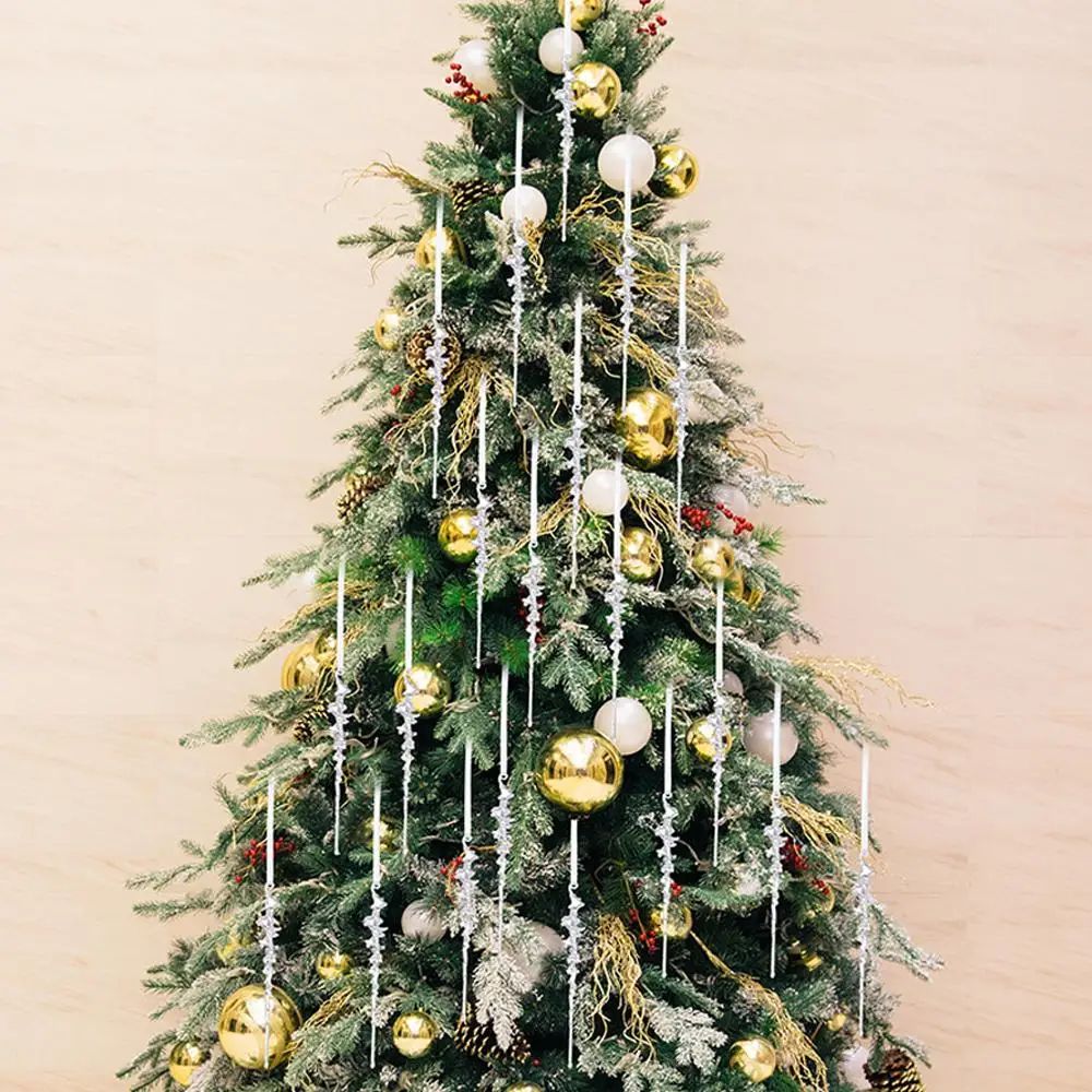 Acrylic Ice Cone Christmas Hanging Ornaments Set 3