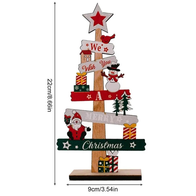 DIY Wooden Santa Christmas Tree Desktop Decoration 8
