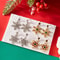 Crystal Snowflake Pearl Christmas Stud Earrings For Women 4