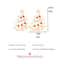Colorful Zircon Christmas Tree Earrings For Women 4