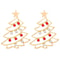 Colorful Zircon Christmas Tree Earrings For Women 5