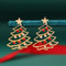 Colorful Zircon Christmas Tree Earrings For Women 6