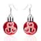 Christmas Snowflake Star Ball Bulb Dangle Earrings 7