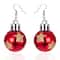Christmas Snowflake Star Ball Bulb Dangle Earrings 12