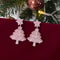 Green Christmas Tree Zircon Star Earrings For Women 9