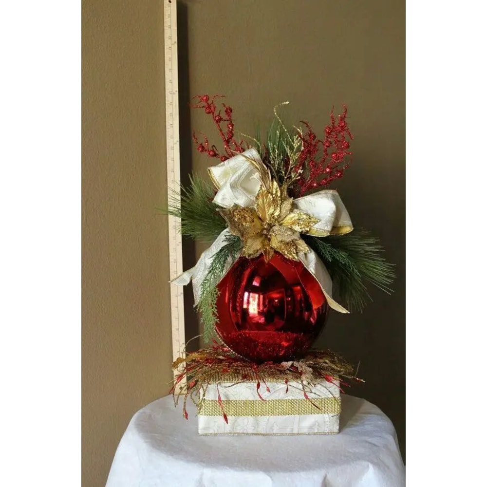 Large Colorful Christmas Ball Ornaments Set Of 3 9