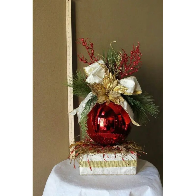 Large Colorful Christmas Ball Ornaments Set Of 3 9