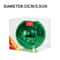 Large Colorful Christmas Ball Ornaments Set Of 3 12