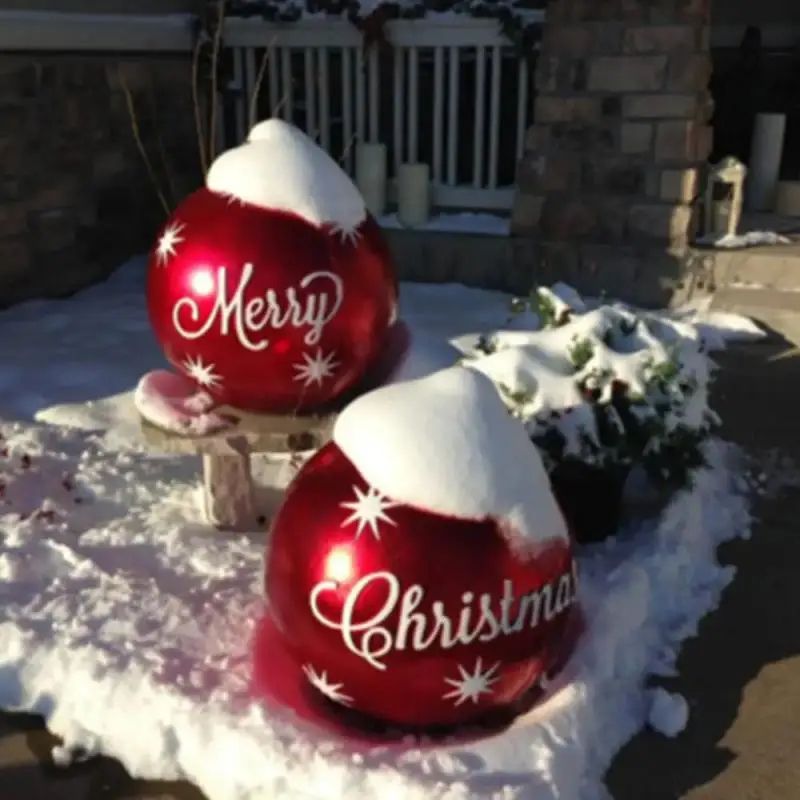 60cm Giant Inflatable Christmas Ball Outdoor Decoration 1