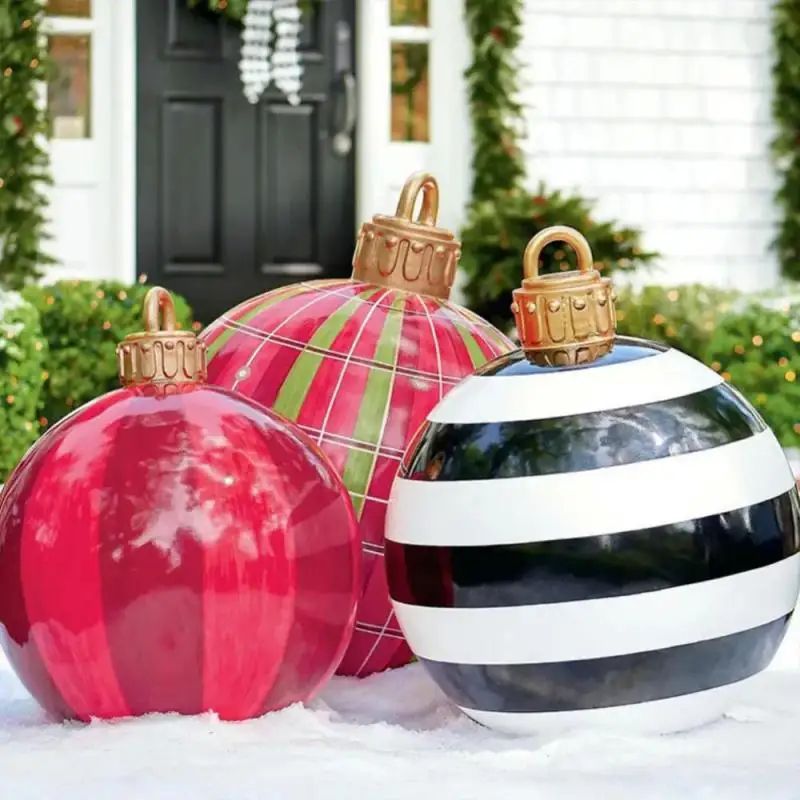 60cm Giant Inflatable Christmas Ball Outdoor Decoration 5