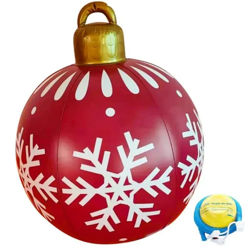 60cm Giant Inflatable Christmas Ball Outdoor Decoration 8