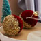 Red Glitter Velvet Christmas Ball Tree Ornaments 4