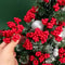 Artificial Red Berry Branch Picks For Christmas Decor 3