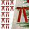 Velvet Ribbon Christmas Tree Bow Decorations Set 0