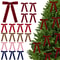 Velvet Ribbon Christmas Tree Bow Decorations Set 11