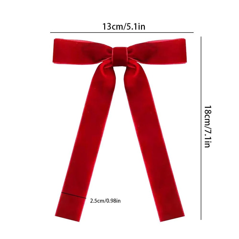 Velvet Ribbon Christmas Tree Bow Decorations Set 13