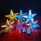 Glowing Glitter Star Christmas Tree Topper Ornament 6