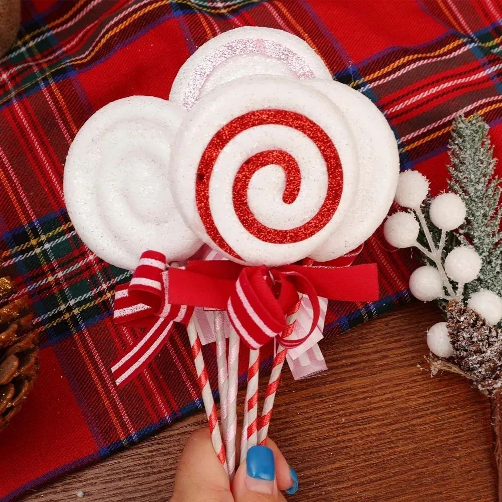 Glitter Candy Cane Lollipop Christmas Tree Hanging Ornaments 5