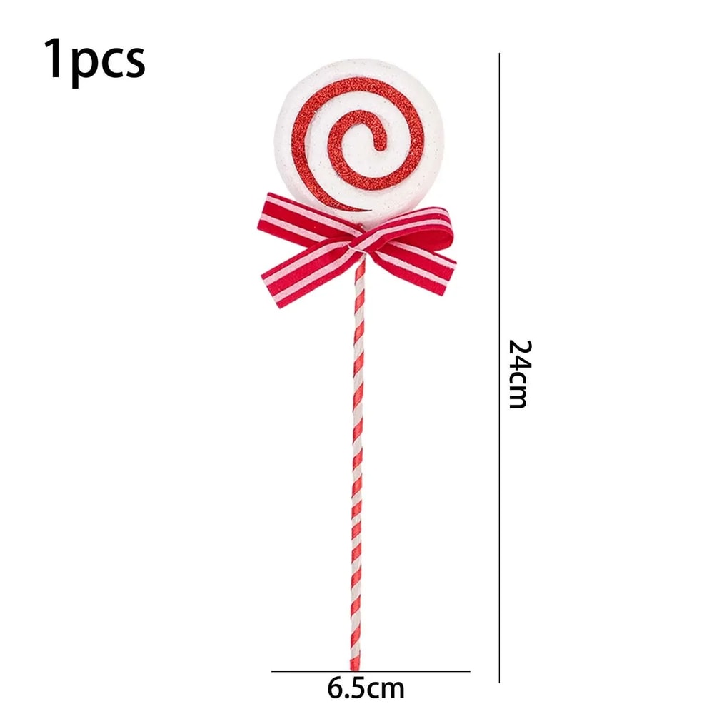 Glitter Candy Cane Lollipop Christmas Tree Hanging Ornaments 8