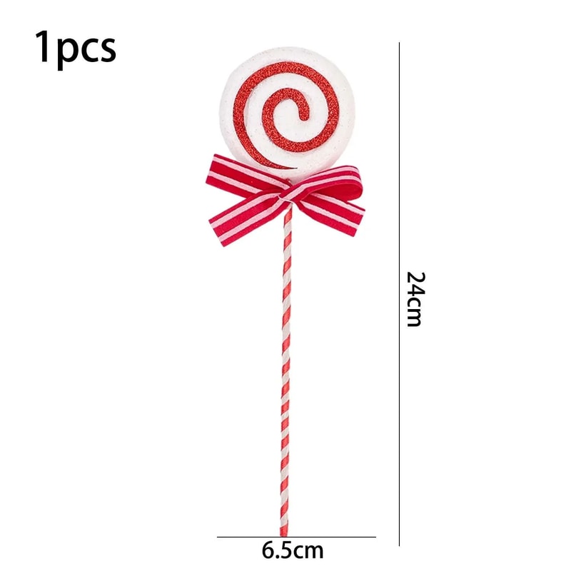 Glitter Candy Cane Lollipop Christmas Tree Hanging Ornaments 8