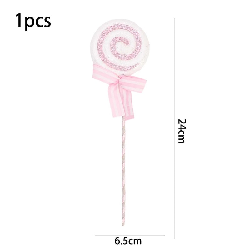 Glitter Candy Cane Lollipop Christmas Tree Hanging Ornaments 9