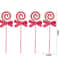 Glitter Candy Cane Lollipop Christmas Tree Hanging Ornaments 10