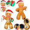 8FT Inflatable Gingerbread Man Christmas Yard Decoration With LED Lights 3