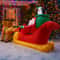 72FT Inflatable Santa Sleigh Reindeer Christmas Yard Decoration With LED 1