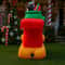 72FT Inflatable Santa Sleigh Reindeer Christmas Yard Decoration With LED 4