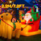 72FT Inflatable Santa Sleigh Reindeer Christmas Yard Decoration With LED 5