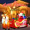 21M Inflatable Santa Elk Christmas Yard Decoration With LED Lights 4