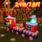 78FT Inflatable Santa Train Christmas Yard Decoration With LED Lights 0