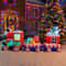 78FT Inflatable Santa Train Christmas Yard Decoration With LED Lights 4