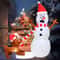 11M Inflatable Dog Bites Snowman Christmas Decoration With LED Lights 2