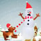 11M Inflatable Dog Bites Snowman Christmas Decoration With LED Lights 4