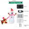 11M Inflatable Dog Bites Snowman Christmas Decoration With LED Lights 5
