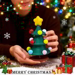 dancing rotating christmas tree toy with music and lights